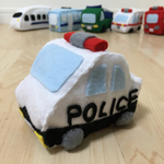 【再販7】働く車   パトカーのフェルトおもちゃ(*^^*)