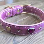 jerrynibbles様専用です！31cm　マゼンタ色ハートプラストーン飾り