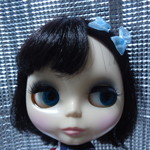 春色リボン（B)　パッチンピン2cm　1/6ドール　リカちゃん　ブライス