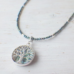 Tree of Life 生命の樹  スピネルのハワイアンネックレス *sv925*