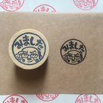 おじさん「みました」消しゴムはんこ