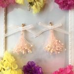 かすみ草花束イヤリング/ピアス
