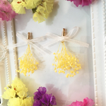 かすみ草花束イヤリング/ピアス