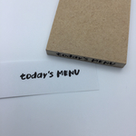 【予約販売】today's MENU／とまたろはんこ