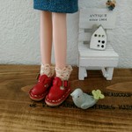 ブライス・リカちゃん・ピュアニーモ兼用『HALU 』サボ・シューズ　red