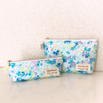 [mami0801様オーダー品] 爽やか花柄ペンケース &ファスナーポーチ