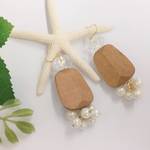 ウッドパールピアス ウッド パール ピアス イヤリング
