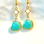 ♡ミントグリーンの春ピアス♡