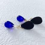 ブルー&ブラックピアス/イヤリング