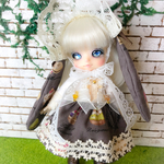オビツ11サイズうさみみチョコレートドレスセット