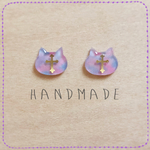 パステルカラー＊ねこピアス