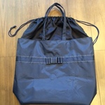 ★ランドセルバッグ★巾着（無地・紺）タイプ