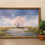 原画『桜色』額縁付き