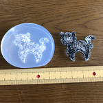 猫シルエットB（鉱石モールド）鉱石レジン用シリコンモールド型