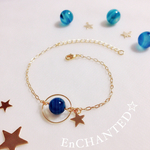 青い地球と流れ星☆earthブレスレット