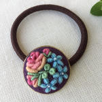 刺繍ヘアゴム ロマンティック