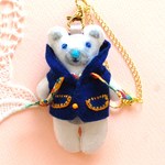 彼クマさん のバッグチャーム＊リバティ＊