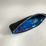 宇宙柄 スリムペンケース Ｂ帆布 マチなし