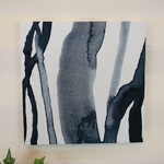 【アウトレット品】波のファブリックパネル 30cm×30cm  