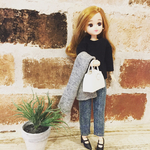 リカちゃん服 デニムパンツ 