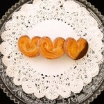 （再）チョコがけハートパイのバレッタ・大きめ