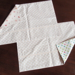 レース付きランチョンマット★リバーシブル　２枚組