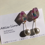 【送料無料】Flower Crystal  イヤリング