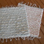 2色ボーダーのコースター～2枚セット～