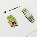 再販 アニマルさんは生きているピアス ウサギ ねこ 犬 とり かえる