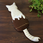  とろける板チョコ猫クッション・ホワイトチョコ