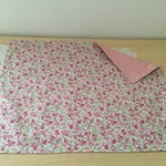 ランチョン３５×４５㎝  ☆小花柄  レッド☆
