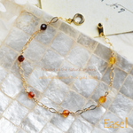Autumn Amber 【天然琥珀のチェーンブレスレット】