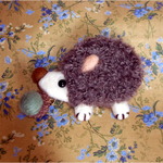 羊毛フェルト　ハリネズミブローチ 