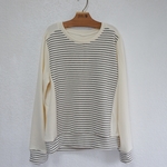 マリンボーダーのプルオーバー