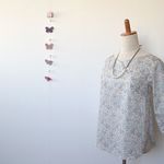 Liberty フェリシテ Vラインボートブラウス　Ｍ
