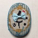 小物入れ アリス柄 ブルー