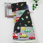 ★子ども　エプロン＆三角巾セット　100-110　車　グリーン