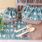ku-chan1108様オーダー品☆おにぎり柄のお弁当2点セット