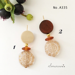No.A335 ♥︎人気No.5♥︎ 大人可愛い♥︎ウッド✩︎⡱アンティーク ピアス / イヤリング