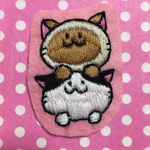 ねことねこのワッペン