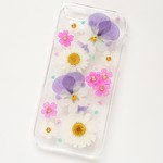押し花のiPhoneケース - 小さな幸福 -