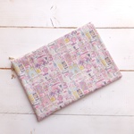 LIBERTY　Forget me nots　フォーゲットミーノッツ　17P　クリアポケットポーチ　31×21cm　A4サイズ　30cmファスナー　★ノートケースに　