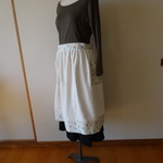 ★SALE★懐かしいタオルのエプロン！ナチュラルブルー