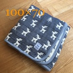 ６重ガーゼ＊ガーゼケット 100×70 トナカイ