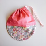 リバティ 給食袋 まるい巾着袋