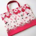 アリスのうさぎのレッスンバッグ☆オペラピンク☆