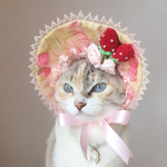 ♡数量限定♡苺クリームボンネット帽子