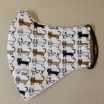 おやすみマスク　ねこ柄