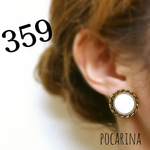 359＊式典に合う♡アンティークボタン イヤリング ピアス ハンドメイド