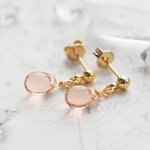 シンプルガラスドロップ ピアス/イヤリング変更可